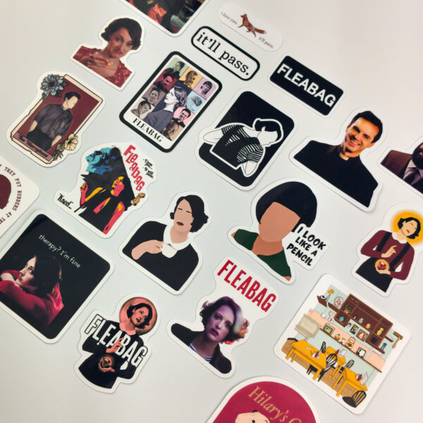 Fleabag Sticker Paketi 20 Parça Kaliteli Su Geçirmez Etiket Seti