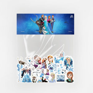 Karlar Ülkesi Sticker Paketi 24 Parça Kaliteli Su Geçirmez Frozen Etiket Seti