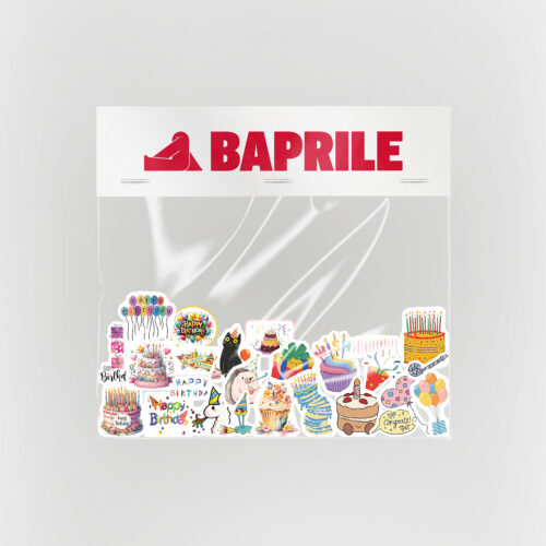 Happy Birthday Sticker Paketi 25 Parça Kaliteli Su Geçirmez Doğum Günü Etiket Seti