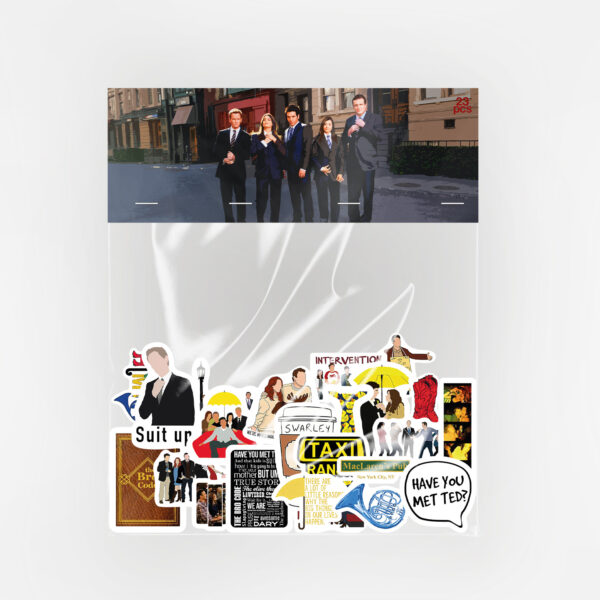 How I Met Your Mother Sticker Paketi 23 Parça Kaliteli Su Geçirmez Etiket Seti