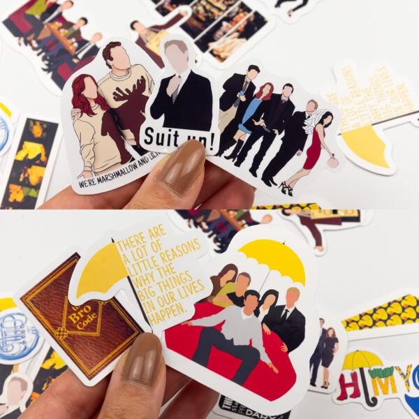How I Met Your Mother Sticker Paketi 23 Parça Kaliteli Su Geçirmez Etiket Seti