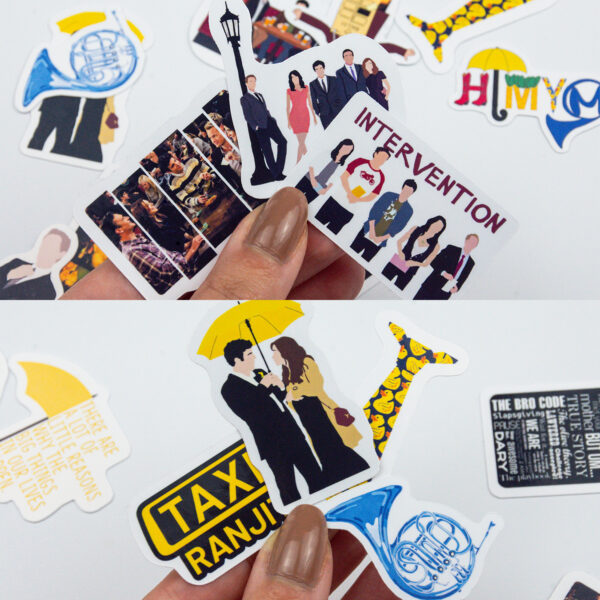 How I Met Your Mother Sticker Paketi 23 Parça Kaliteli Su Geçirmez Etiket Seti