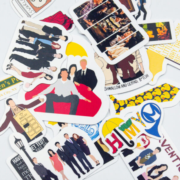 How I Met Your Mother Sticker Paketi 23 Parça Kaliteli Su Geçirmez Etiket Seti