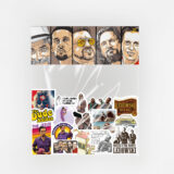 Big Lebowski film temalı 16 parça suya dayanıklı parlak vinil sticker paketi