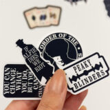Peaky Blinders sticker paketi 27 parça suya dayanıklı vinil etiket seti