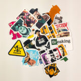 Breaking Bad temalı 21 parça suya dayanıklı vinil sticker seti