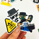 Breaking Bad temalı 21 parça suya dayanıklı vinil sticker seti