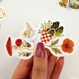 Cottagecore masalsı orman temalı 26 parça suya dayanıklı vinyl sticker seti