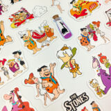 Taş Devri temalı 23 parça suya dayanıklı vinil sticker paketi