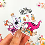 Taş Devri Temalı Sticker Paketi 23 Parça Çakmaktaşlar Kaliteli Su Geçirmez Etiket Seti