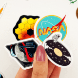 Uzay NASA astronot temalı 20 parça suya dayanıklı vinil sticker seti