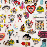 Powerpuff Girls karakterlerinin yer aldığı 46 parçalı vinil sticker paketi