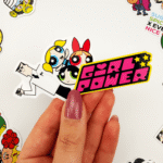 Powerpuff Girls Mega Sticker Paketi 46 Parça Kaliteli Su Geçirmez Etiket Seti