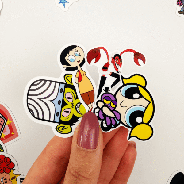 Powerpuff Girls Mega Sticker Paketi 46 Parça Kaliteli Su Geçirmez Etiket Seti