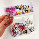 Powerpuff Girls karakterlerinin yer aldığı 46 parçalı vinil sticker paketi