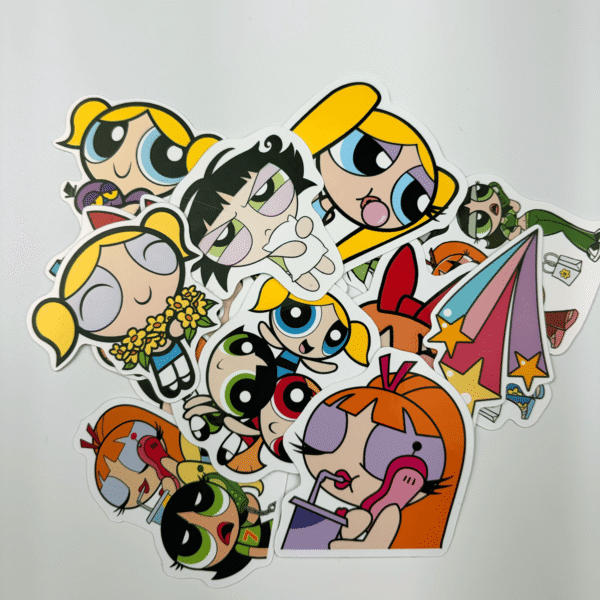 Powerpuff Girls 14 Parça Kaliteli Laptop Ajanda Termos Etiket Seti