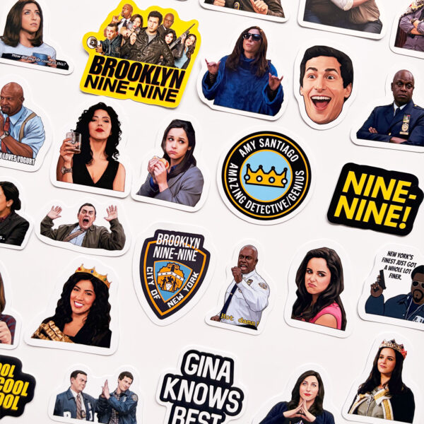 Brooklyn Nine-Nine 28 Parça Sticker Paketi Suya Dayanıklı Laptop Termos Telefon Etiket Seti