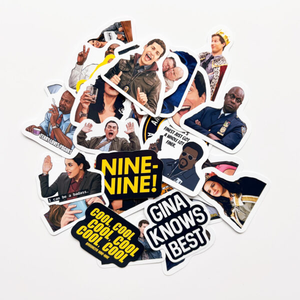 Brooklyn Nine-Nine 28 Parça Sticker Paketi Suya Dayanıklı Laptop Termos Telefon Etiket Seti