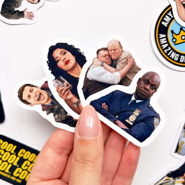 Brooklyn Nine-Nine 28 Parça Sticker Paketi Suya Dayanıklı Laptop Termos Telefon Etiket Seti