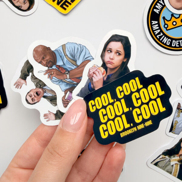 Brooklyn Nine-Nine 28 Parça Sticker Paketi Suya Dayanıklı Laptop Termos Telefon Etiket Seti
