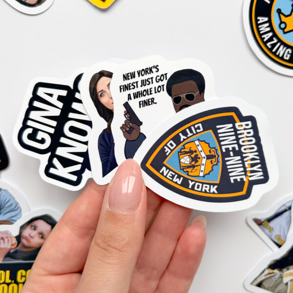 Brooklyn Nine-Nine 28 Parça Sticker Paketi Suya Dayanıklı Laptop Termos Telefon Etiket Seti