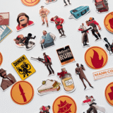 Team Fortress 2 TF2 33 parça suya dayanıklı vinil sticker seti