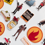 Team Fortress 2 TF2 33 parça suya dayanıklı vinil sticker seti