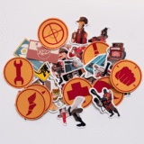 Team Fortress 2 TF2 33 parça suya dayanıklı vinil sticker seti