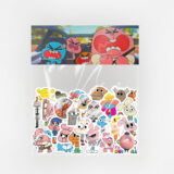 Gumball çizgi dizi karakterleri sticker paketi - 40 parça suya dayanıklı vinil etiket