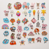 Gumball çizgi dizi karakterleri sticker paketi - 40 parça suya dayanıklı vinil etiket