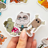 Gumball çizgi dizi karakterleri sticker paketi - 40 parça suya dayanıklı vinil etiket