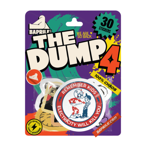 The Dump IV Eğlenceli Sticker Koleksiyonu 30 Parça Laptop Telefon Termos Etiket Seti