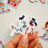 Winx Club karakterlerinin olduğu 26 parça suya dayanıklı vinil sticker seti