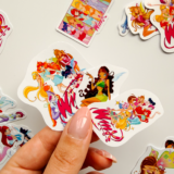 Winx Club karakterlerinin olduğu 26 parça suya dayanıklı vinil sticker seti