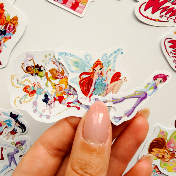 Winx Club 26 Parça Kaliteli Laptop Telefon Termos Etiket Seti