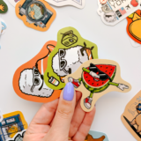Tatil ve seyahat temalı 30 parça suya dayanıklı vinil sticker paketi