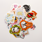 Tatil ve seyahat temalı 30 parça suya dayanıklı vinil sticker paketi