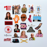 Dexter 25 Parça Suya Dayanıklı Parlak Vinil Sticker Paketi