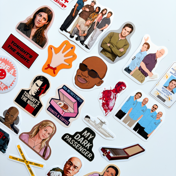 Dexter 25 Parça Sticker Paketi Suya Dayanıklı Laptop Termos Telefon Etiket Seti