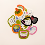 Matcha latte temalı 15 parça suya dayanıklı vinyl sticker seti