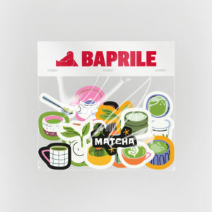 Matcha Latte Temalı 15 Parça Sticker Paketi Suya Dayanıklı Ajanda Laptop Termos Telefon Etiket Seti
