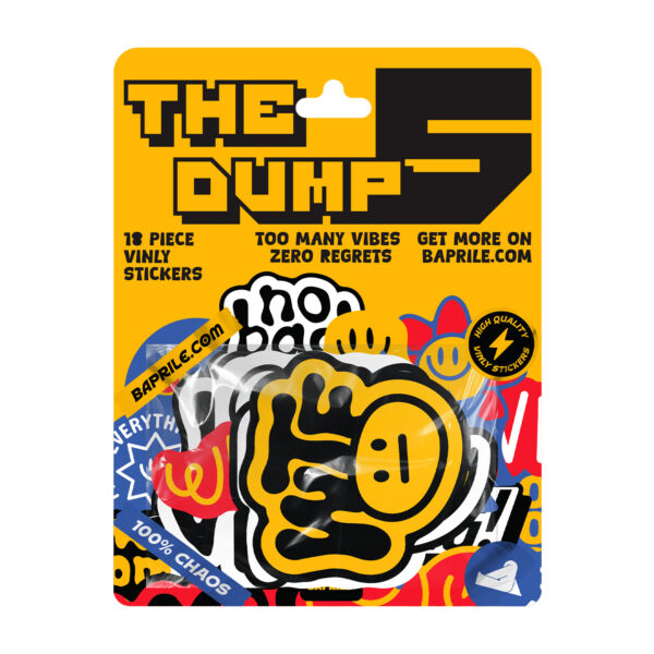 The Dump V Eğlenceli Sticker Koleksiyonu 18 Parça Laptop Kaykay Termos Etiket Seti