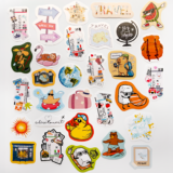Tatil ve seyahat temalı 30 parça suya dayanıklı vinil sticker paketi