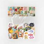 Tatil ve Seyahat Temalı Sticker Paketi 30 Parça Su Geçirmez Travel Valiz Laptop Termos Telefon Etiket Seti