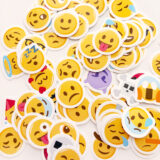 Emojiler Mix Duygu Yüz İfadeleri 96 Adet Suya Dayanıklı Vinyl Sticker Paketi Baprile