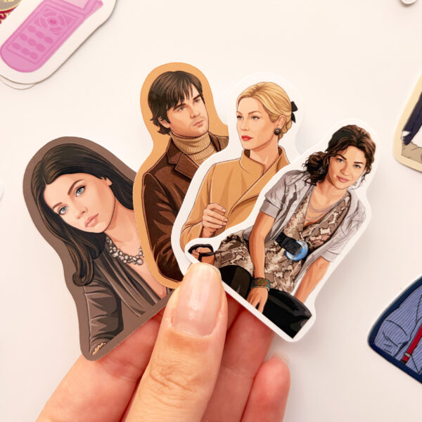 Gossip Girl 28 adet suya dayanıklı vinil sticker paketi