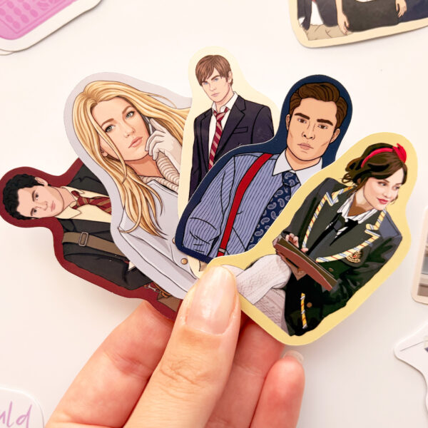 Gossip Girl 28 adet suya dayanıklı vinil sticker paketi