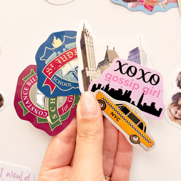 Gossip Girl 28 adet suya dayanıklı vinil sticker paketi