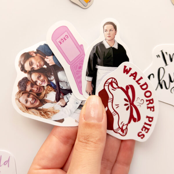 Gossip Girl 28 adet suya dayanıklı vinil sticker paketi