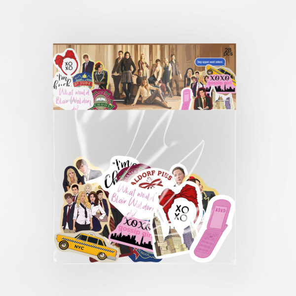 Gossip Girl 28 adet suya dayanıklı vinil sticker paketi